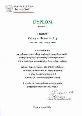 Dyplom minister Krajewski